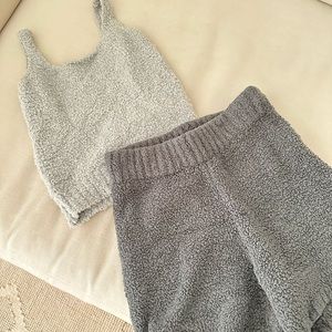 SKIMS Cozy Knit set S/M short & tank
